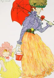 Indo para a praia, de &39;L&39;Estampe Moderne&39;, publicado Paris 1897-99